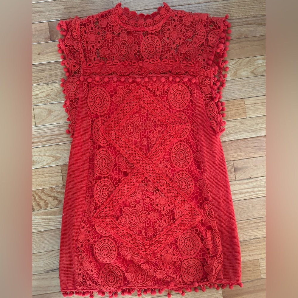 Crotchet mini dress
